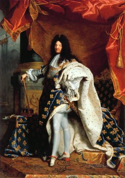 Hyacinthe Rigaud Retrato de Luis XIV Pinturas al óleo